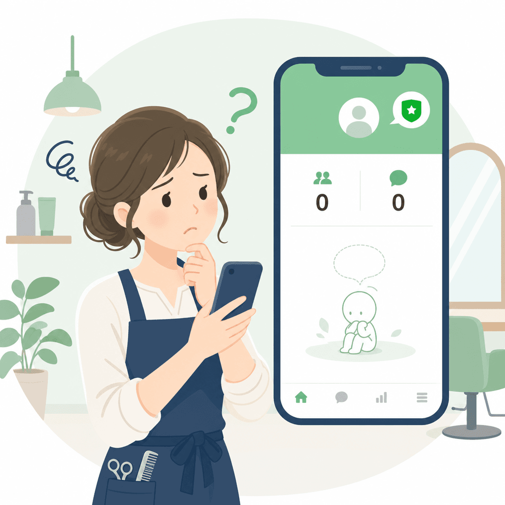 LINE公式を開設したが使いこなせていない